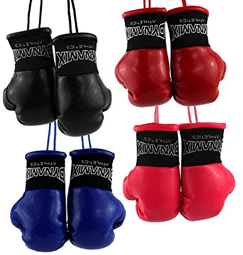 Dynamix Athletics Autospiegel Mini Boxhandschuhe Carbonix - Boxhandschuhe fürs Auto Spiegelanhänger Spiegel Aufhänger PKW Innenspiegel