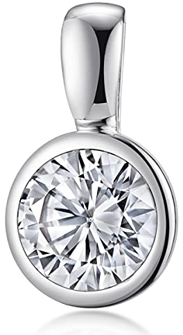 MATERIA by Matthias Wagner Zirkonia Anhänger Silber 925 rund KA-180-ohne Kette