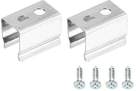 sourcing map 20 Stück Lichtschlauch-Montageclips Wandkanal-Montagehalter-Zubehör LED-Lichtstreifen Montagehalterung für 4,8 mm bis 6 mm wsserdichter LED-Lichtstreifen, Edelstahl