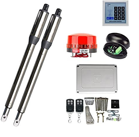 Azionamento Automatico a Doppia Foglia di 300kg Attuatore azionamento con WiFi gsm. Apriporta elettrici for Porta a pistone Elettrico del Telecomando (Color : D)