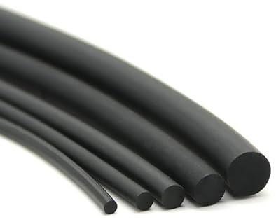1M Fluorkautschuk Fester Streifen Durchmesser 2,3,4,5,6,7,8,10,12,15,2,5,3,5,4,5 mm O-Ring Stangendichtung Nicht schäumend Schwarz-Durchmesser 10 mm, 1 Meter