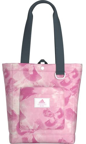 adidas Borsa unisex per tutti i giorni, Essential Floral Bliss Pink/Off White/Onix Grey, One Size