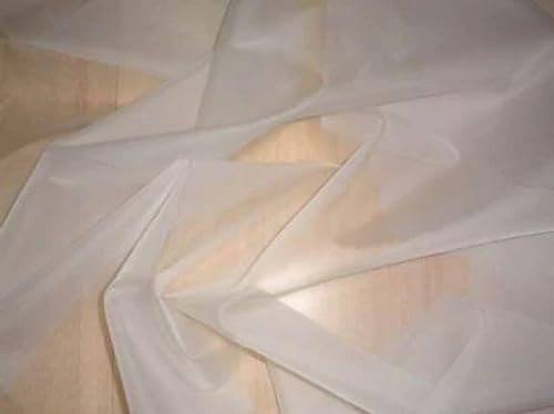 White Silk Organza Fabric 2x4 44 Wide Custom-Dyed