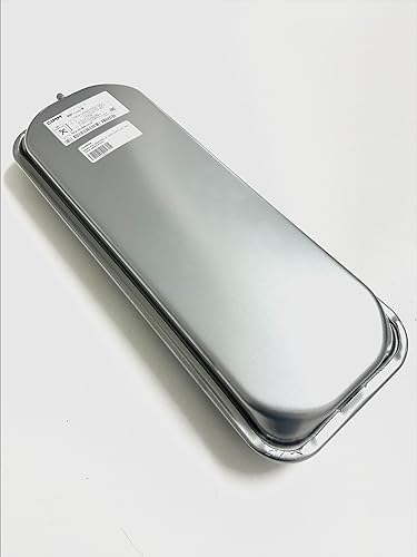 Vaso Espansione per Caldaie Murali Rettangolare Piatto 8 Litri con Staffa Attacco 3/8 Maschio Valvola 180° Tipo Immergas 1.032843