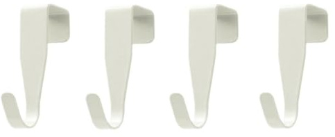Lot de 4 petits crochets de porte pour placard, armoire de cuisine, porte simple pour chambre à coucher, salle de bain, armoire