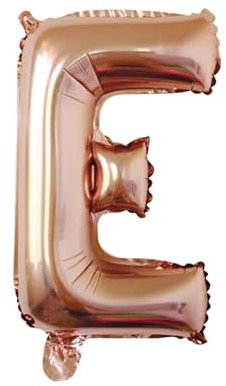 100 cm Rose Gold Foil Balloon Letter E for Helium Filling