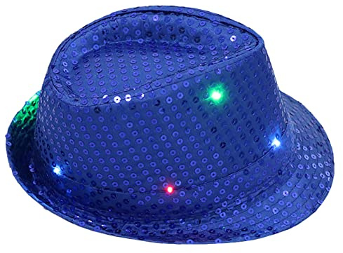 Generisch Pailletten Hut Damen und Herren Partyhüte Silvester Hüte Glitzer Accessoires Karneval Paillettenhut Glitzerhut Cowboyhut Disco Rave Outfit Tanzhut Jazz Mottoparty Glitzer Hüte Kostümzubehör