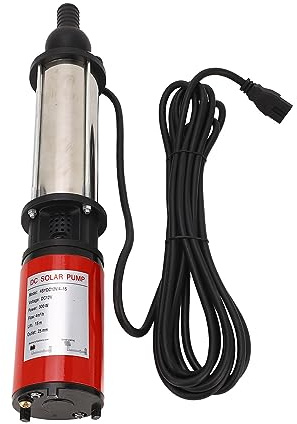 Solar Tauchpumpe, DC 12V 300W Solar Springbrunnenpumpe Edelstahl 15m Entladungslift, Standard