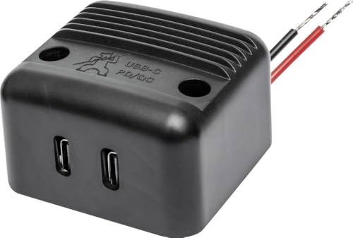 PROCAR Aufbau-Power USB-C Doppelsteckdose PD/QC max 2X 30 W 12 V, 24 V