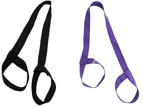 HANABASS Yogamattengurt Verstellbar Baumwolle 2 Stück Tragegurt Für Gymnastikmatte Fitness Yogamatten Transport Und Dehnung