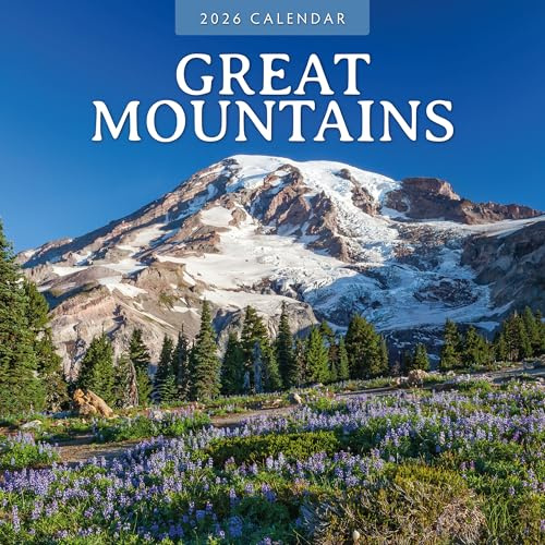 Great Mountains - 2026 Square Wall Calendar - by Red Robin Publishing