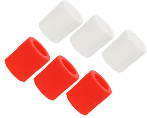 Luxshiny Silicone Ice Cube Molds for Cocktails and Whiskey, Small Reusable Ice Cup Makers, Food-Grade Silicone, White Color, 6 Pieces Set, for Freezer and Party Use