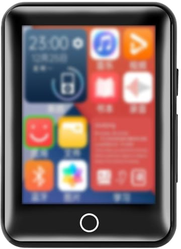 Texvora Adatto per viaggiatori e studenti, 32 GB a schermo intero E-Book lettura lettore Mp3, corpo in metallo touchscreen wireless, apprendimento portatile