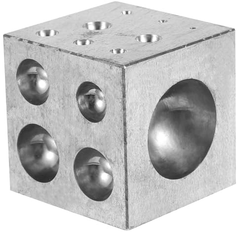 OHPHCALL Gold Selbstgemacht Werkzeug Kuppelblock aus Metall für Heimwerkerbedarf Vielseitig und Leicht zu Reinigen für Professionelle und Private Schmuckherstellung
