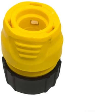 Trurovem Kärcher 2.645-191.0 Schlauchverbinder, Gartenschlauch-Wasserhahn-Adapter mit Schnellanschluss für die Bewässerung im Freien, Hochdruckreiniger-Armaturen-Ersatz, schwarzer Kunststoff, 6,5 x