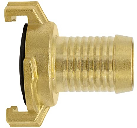 VARIOSAN Raccordo rapido per tubo flessibile 12173, boccola da 1, ottone lucido, sistema Geka