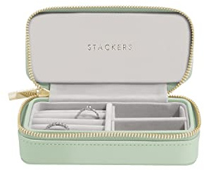 Stackers Schmuck-Reisebox Salbeigrün Größe M