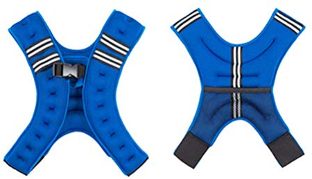 Knöchelgewichte 5 kg Gewichtswesten Trainingsgerät, mit verstellbaren Schnallen und Netztasche, reflektierendem Nachtsichtstreifen-Design, Design zur Einstellung des Druckknopfs, Bewegung und Trainin