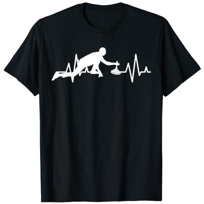Eisstockschießen Herzschlag Eisstock T-Shirt