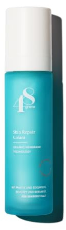48grams - Skin Repair Creme 50ml- Feuchtigkeitspflege für sensible, irritierte Haut - Therapiebegleitend bei Neurodermitis, Rosazea - mit Mastix-Öl, Shea Butter, Edelweiß Extrakt - Vegan, ohne Alkohol