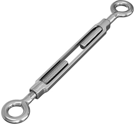 20x Seilspanner Öse-Öse Edelstahl V2A 304 M6 Spannschloss Wantenklemme