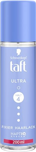 Schwarzkopf Taft - Spray coiffant pour cheveux - 200 ml - Degré de tenue 4 - Convient à tous les types de cheveux - Formule végétalienne