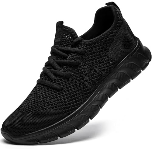 Scarpe Donna Sneakers Running Ginnastica Camminare Trekking Sportive Tennis Palestra comode Corsa Slip on Fitness Leggere Casual Nero 36