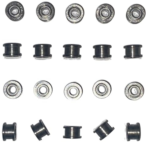 SSC Slot Car Ball Bearing Axle Bushes Compatible for Scalextric Slot Car Models, Most Cars Upgrade Spares Parts, Toy DIY Accessories Set of 20