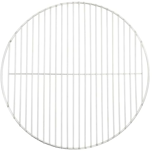 vidaXL Griglia per Barbecue Rotonda Ø47 cm in Acciaio Inossidabile 304, griglia di Sostituzione, griglia per grigliate, griglia per grigliate a Gas