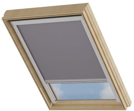 Cocoon Dachfenster Verdunkelung SK08 - Kompatibel mit VELUX Dachfenstern - Dachfenster Rollo mit Hitzeschutz - Einfache Montage - Grau