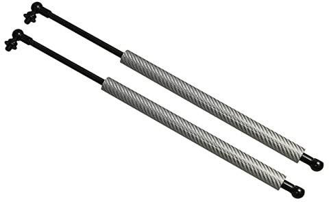 DZSQHDSAF Compatible para Subaru para Forester SG 2002-2009 Capó Modificado Puntales Elevación Gas Amortiguadores Varilla Muelle neumático(Plata)