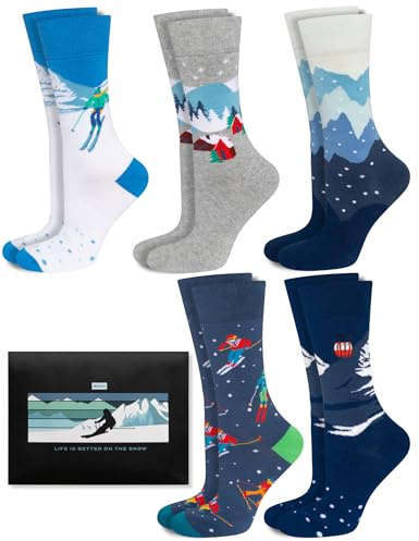 soxo Calcetines Hombre & Mujer Esqui - Ski Regalo Originales 35-45