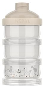 Mepal, Torre para Leche en Polvo Mio Little Dutch, Cierre hermético, Dispensador de leche en polvo y almacenamiento multiusos en uno, Apila tantos como necesites, 360 ml, Little Goose