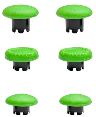 Baguettes de pouce pour manette PS5 Edge, baguettes de rechange pour manette PS5 Dualsense, accessoires 6 en 1 pour manette PS5 Dualsense Edge, kit de réparation de joystick analogique (vert)