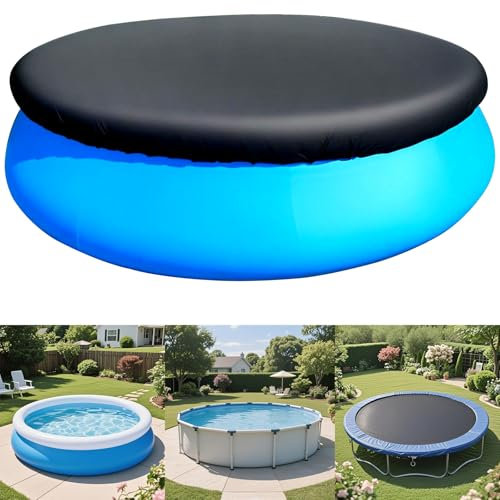 10ft Round Pool Cover 10 ft Round Frame Pool Covers Garden Outdoor Above Ground Swimming Pool Shades 120 in Hot Tub Canopy Backyard Adult Pool Accessories Rainproof Waterproof