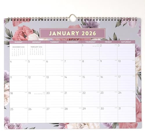 Blue Sky 2026 Monthly Wall Calendar, January 2026 - December 2026, Durable Twin Wire Binding, 15 x 12, Perfect For Home, Office And Classrooms, Tula