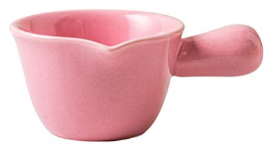 OUNONA Pentola Latte in Ceramica Rosa 70ml Manico Singolo, Facile da Pulire, per Gas e Microonde, per Porridge e Salse Milk Pan Piccolo