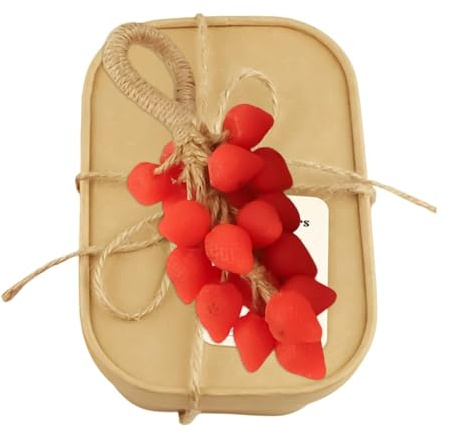 Jabón para el Baño Limpiador Facial con Forma de Fresa para Higiene | Pastilla de Jabón Natural Hombres Mujeres Niños Niños Viaje Hogar Facial Rutina Diaria Cuidado