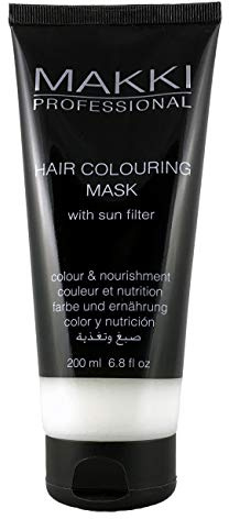 Makki halvpermanent hårfärg mask färg och näring vit/vit