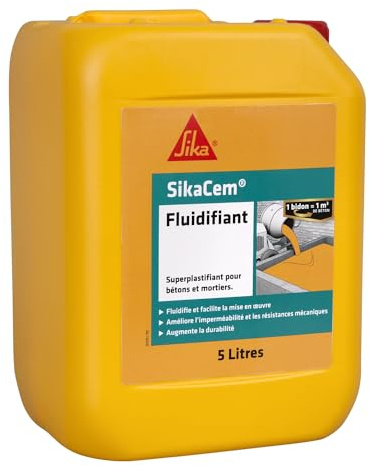 SIKA - Superplastifiant béton et mortier - SikaCem Fluidifiant - 5L