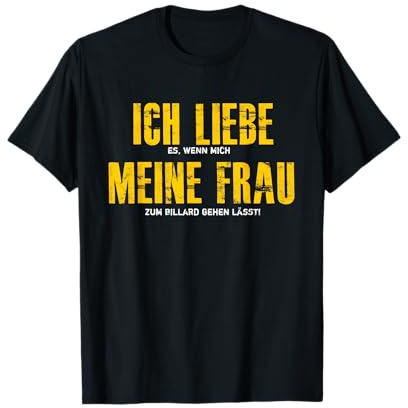 Lustiges Billard Billardspieler Poolbillard Snooker Geschenk T-Shirt
