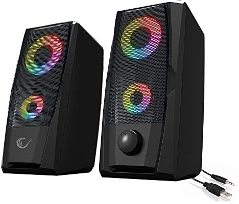 Rampage RMS-X9 2.0 RGB Beleuchtete Multimedia 5V 30dB Gaming Gaming Speaker