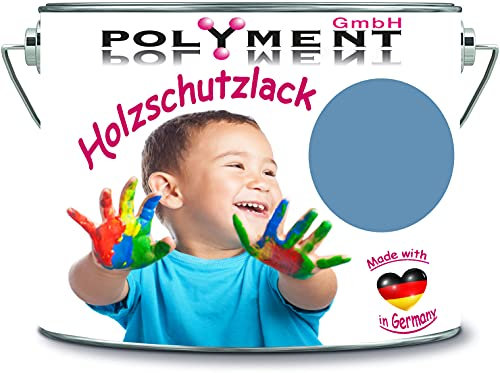 Polyment GmbH - Vernice protettiva per legno, resistente alle intemperie, protezione a lungo termine dalle intemperie, colore di protezione per legno RAL 5024 blu pastello