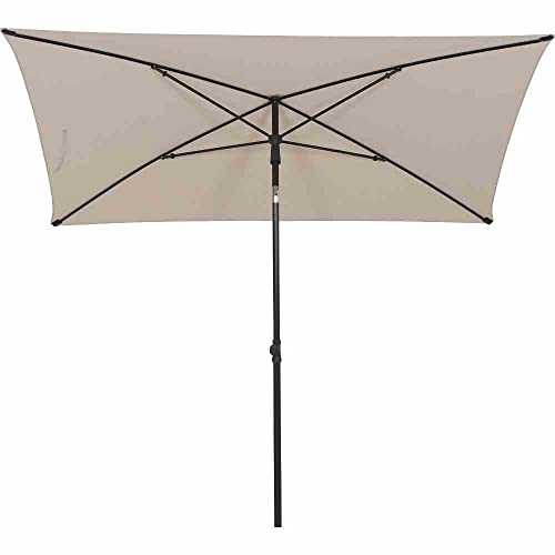 Siena Garden City Mittelstockschirm anthrazit/Natur 140x210cm