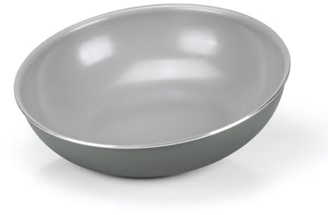 Moneta Melodia Finegres Minispace Wok 28cm, rivestimento naturale FineGres (NO PFAS), anche per induzione. 100% Made in Italy.