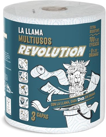 DIA LA LLAMA papel multiusos 3 capas bolsa 1 unidad
