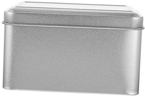 Zerodeko Boîte De Rangement Rectangulaire Fer Pour Aliments Secs Pot Hermétique à Large Ouverture Avec Couvercle Contenant Sécurisé Pour Thé Café Bonbons Et Ingrédients Secs Pour Cuisine Et