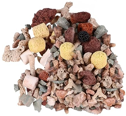 FRCOLOR Filtermaterial für Aquarien Sieb Keramikkugeln aquaristik zubehör Aquarium Accessories Filter für Aquarien Aquariumfilter Bio-Kugeln für Aquarien Aktivkohle Quarz