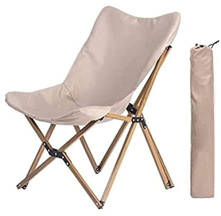 MOBAAK Campingstuhl Klappstuhl Tragbarer Ultraleichter Campingstuhl Outdoor-Klappstuhl Holzmaserung Nickerchen Angeln Strand Gartenstuhl Strandstuhl Camping Stuhl