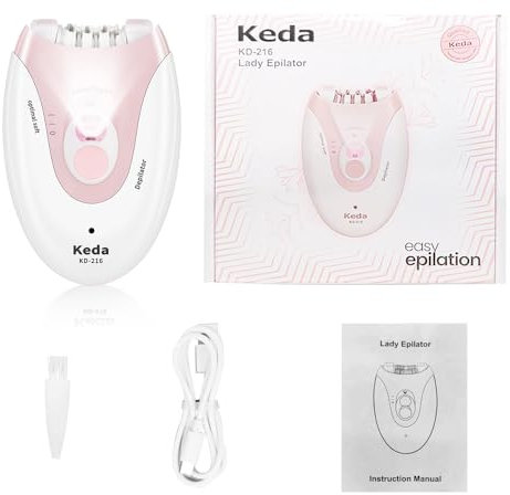 2025 Epilierer Damen - 2 Modi Gesichtsepilierer für Frauen mit LED - Sanfter Epilierer für Frauen - Wiederaufladbarer Haarentferner für Frauen Gesicht/Bikinizone/Körper/Beine/Arme/Intimbereich